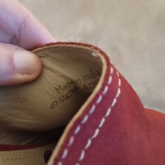 BODEN Claudette Suede Clogs in Rust Size 40 (8.5 US) - Picture 10 of 10